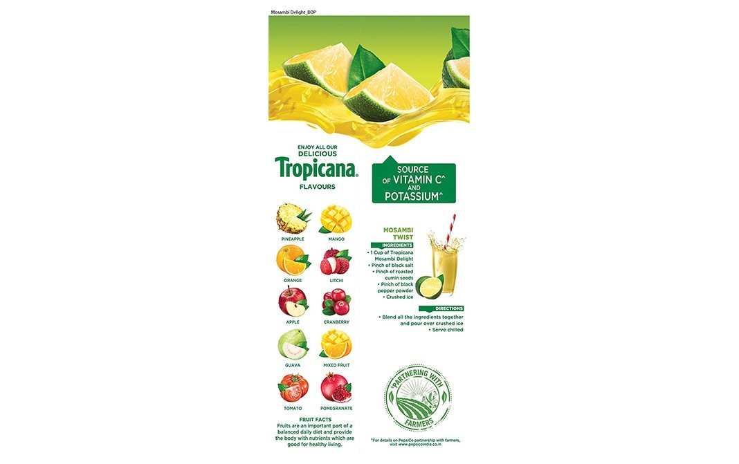 Tropicana Mosambi Delight    Tetra Pack  1000 millilitre